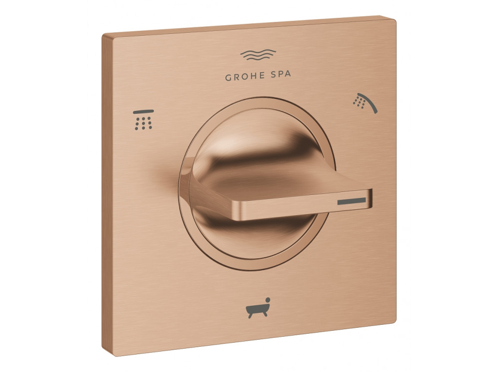 Внешняя часть переключателя потоков GROHE Allure на 3 положения, теплый закат матовый 19590DL1 в фирменном магазине Grohe