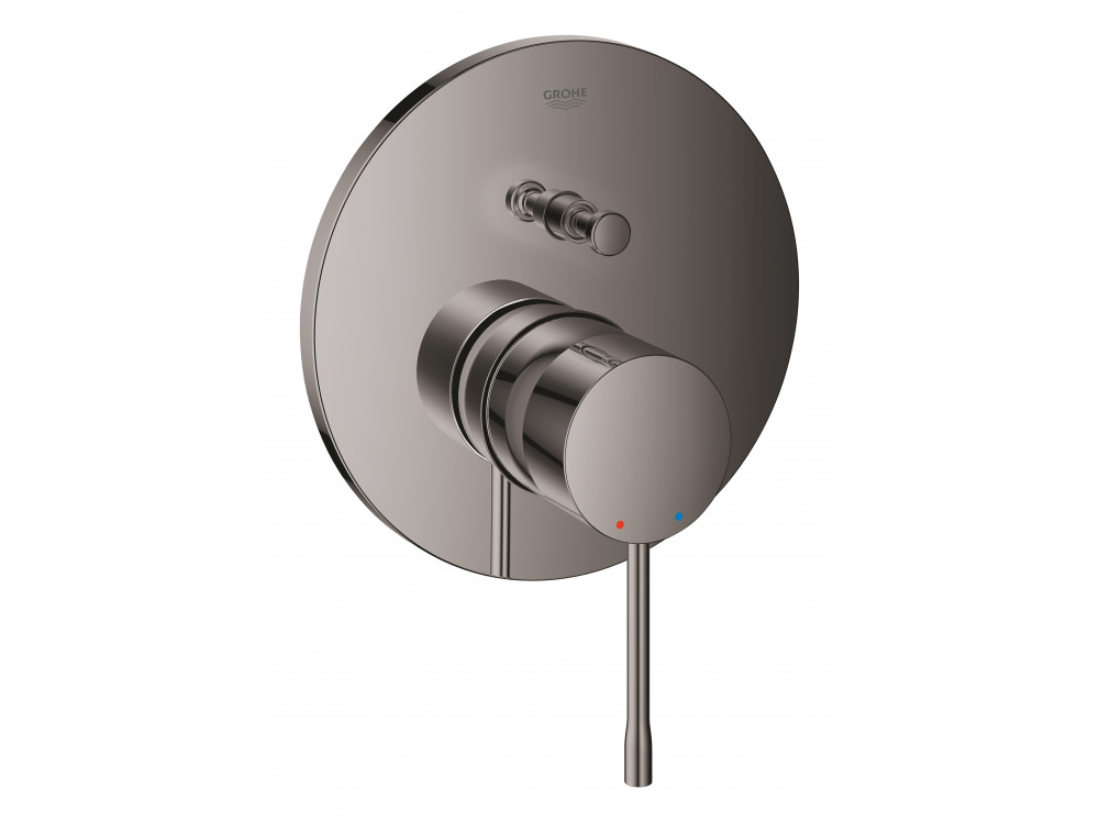 Внешняя часть смесителя для ванны GROHE Essence на 2 потребителя, темный графит глянец 24058A01 в фирменном магазине Grohe