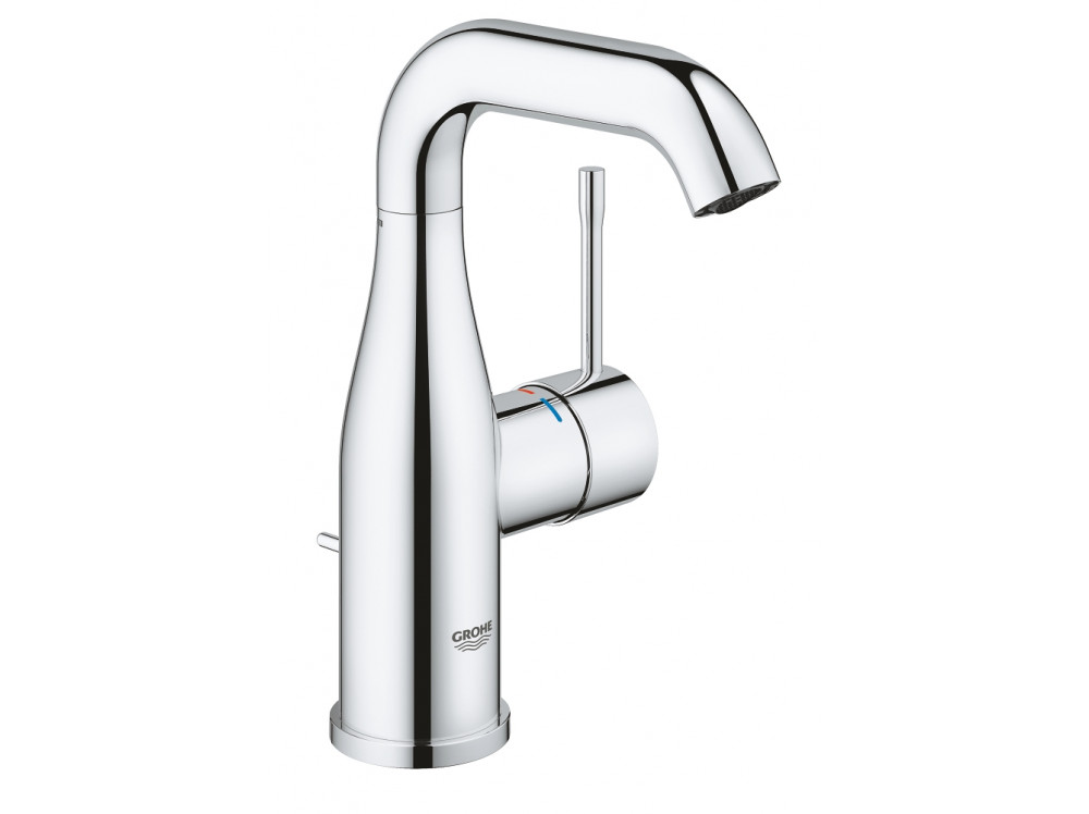 Смеситель для раковины GROHE Essence с донным клапаном, M-Size, хром 24173001 в фирменном магазине Grohe