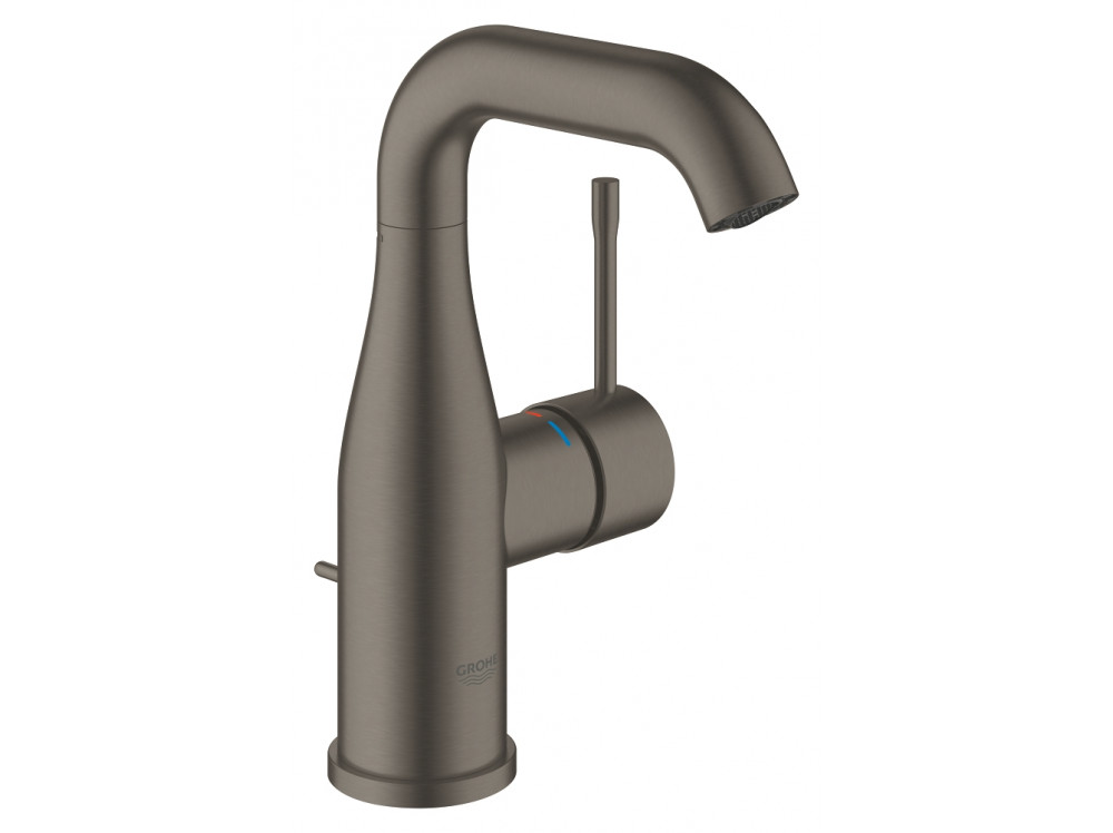 Смеситель для раковины GROHE Essence с донным клапаном, M-Size, темный графит матовый 24173AL1 в фирменном магазине Grohe