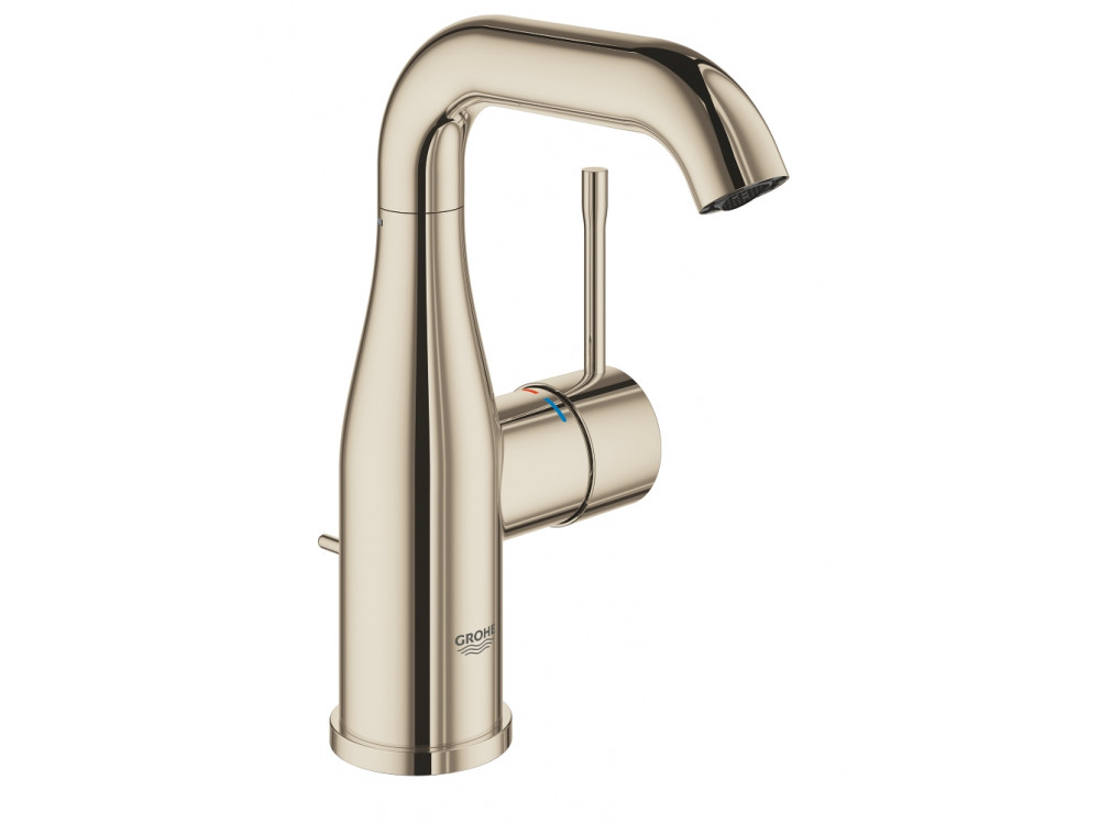 Смеситель для раковины GROHE Essence с донным клапаном, M-Size, никель глянец 24173BE1 в фирменном магазине Grohe