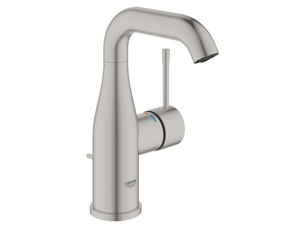 Смеситель для раковины GROHE Essence с донным клапаном, M-Size, суперсталь 24173DC1 в фирменном магазине Grohe