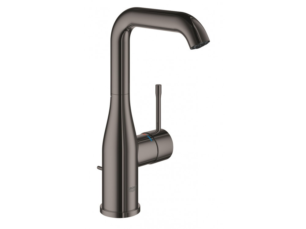 Смеситель для раковины GROHE Essence с донным клапаном, L-Size, темный графит глянец 24174A01 в фирменном магазине Grohe