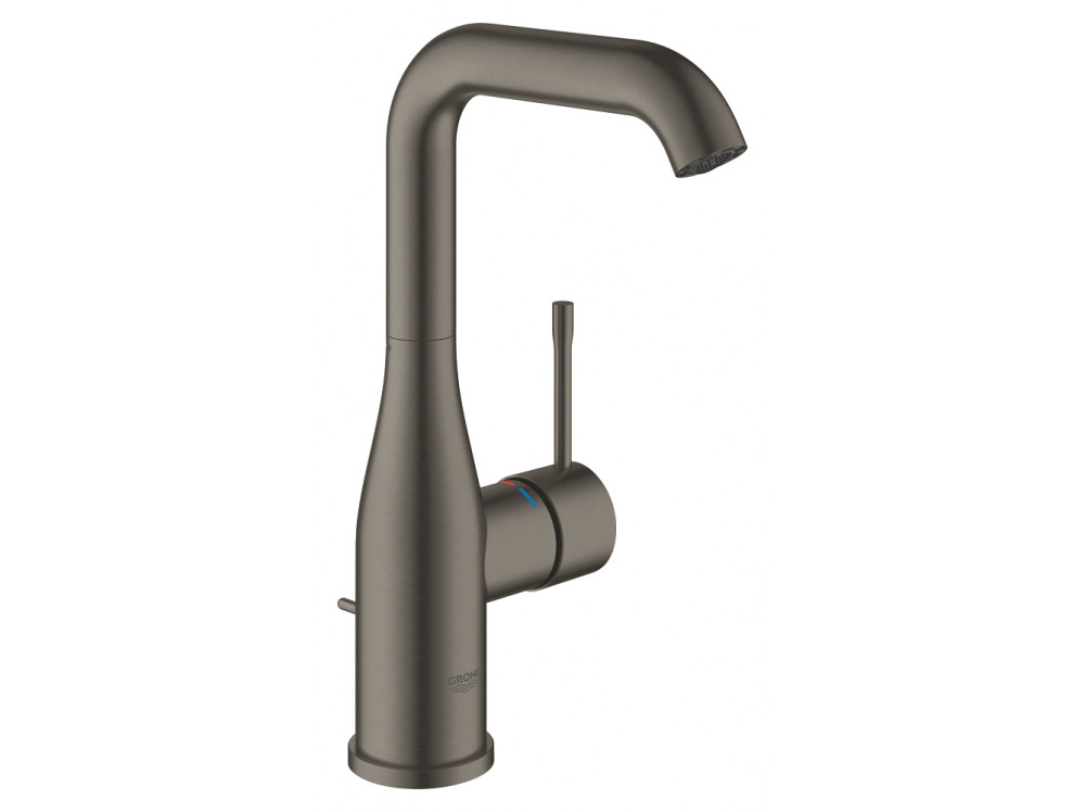 Смеситель для раковины GROHE Essence с донным клапаном, L-Size, темный графит матовый 24174AL1 в фирменном магазине Grohe