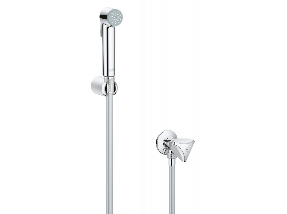 Душевой набор с угловым вентилем, 1 вид струи, GROHE Tempesta Trigger Spray, хром 26357000 в фирменном магазине Grohe