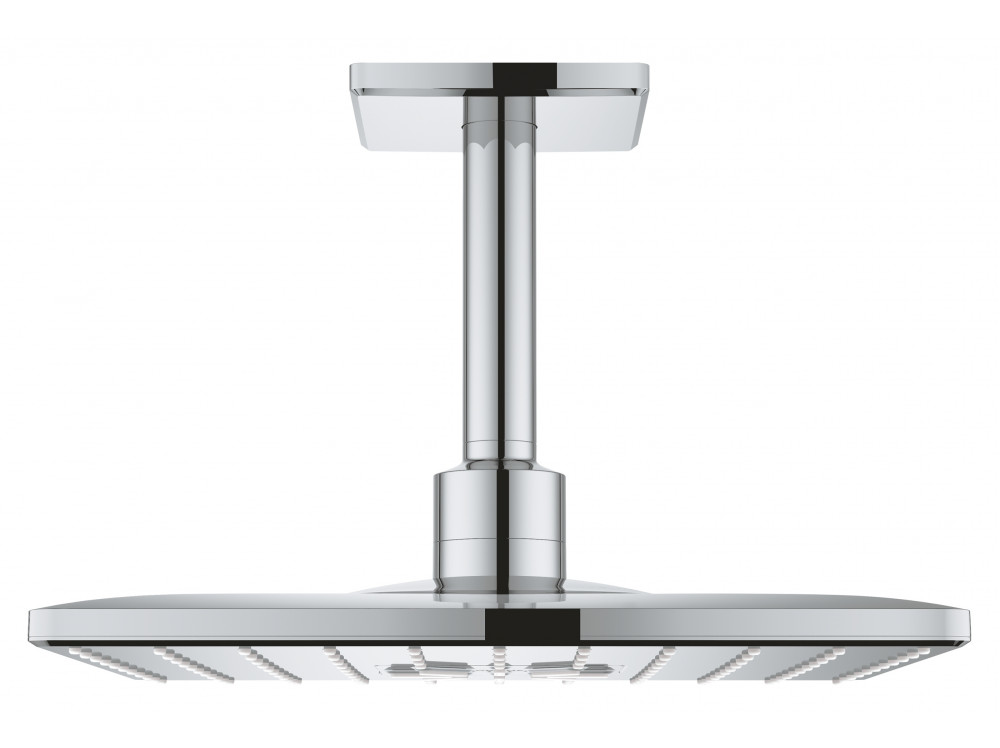 Верхний душ Grohe с потолочным душевым кронштейном 142 мм, 2 режима струи, Rainshower 310 SmartActive Cube, хром 26481000  в фирменном магазине Grohe