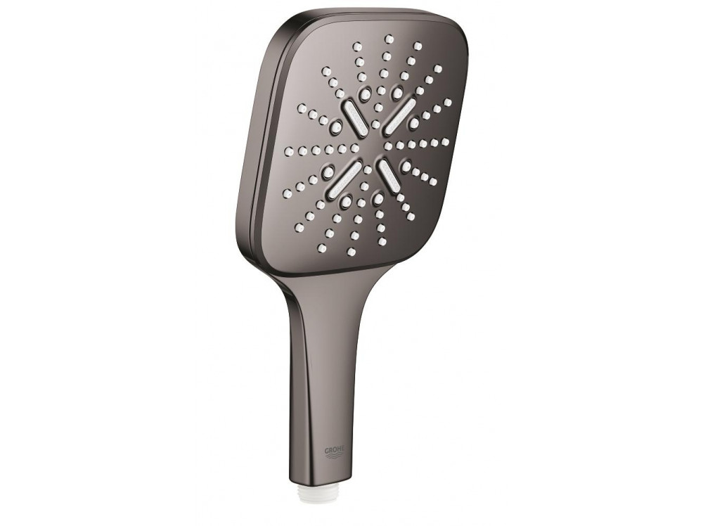 Ручной душ GROHE Rainshower SmartActive 130 Cube, 3 вида струй, темный графит глянец  26582A00  в фирменном магазине Grohe