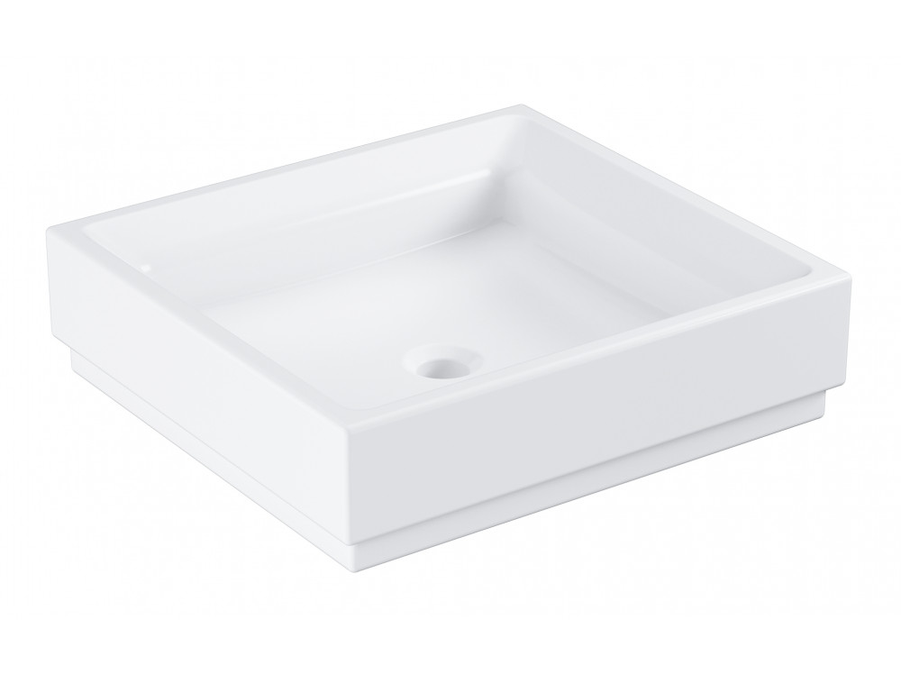 Раковина GROHE Cube Ceramic, свободностоящая, без перелива 50 см, альпин-белый 3948100H в фирменном магазине Grohe