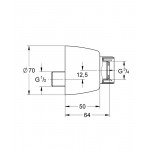 Запорный S-эксцентрик 1/2"-3/4" GROHE 