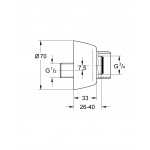 Эксцентрик s-образный, запорный GROHE 12058000