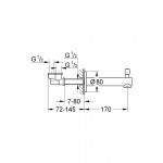 Излив для ванны GROHE Concetto с переключателем ванна/душ, хром (13281001)