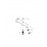 Излив для ванны GROHE BauCosmopolitan с переключателем ванна/душ, хром 