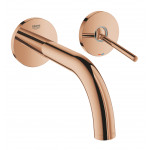 Внешняя часть смесителя для раковины GROHE Atrio Joy настенного монтажа на 2 отверстия, теплый закат глянец 