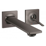 Внешняя часть смесителя для раковины GROHE Allure скрытого монтажа, на 2 отверстия, M-Size, темный графит глянец 