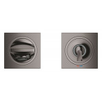 Внешняя часть смесителя для раковины GROHE Allure скрытого монтажа, на 2 отверстия, M-Size, темный графит глянец 