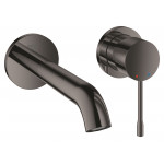 Внешняя часть смесителя для раковины GROHE Essence на 2 отверстия, M-Size, темный графит глянец 