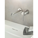 Внешняя часть смесителя для раковины GROHE Essence на 2 отверстия, M-Size, суперсталь 