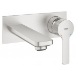 Внешняя часть смесителя для раковины GROHE Lineare на 2 отверстия, суперсталь 