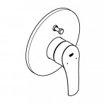 Внешняя часть смесителя для ванны GROHE Eurosmart, хром 