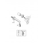 Внешняя часть смесителя для раковины GROHE Eurostyle Cosmopolitan на 2 отверстия, хром 