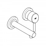 Внешняя часть смесителя для раковины GROHE Concetto на 2 отверстия, S-Size, хром 