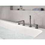 Смеситель для ванны GROHE Lineare на 4 отверстия, на край ванны, темный графит матовый 
