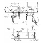 Смеситель для ванны GROHE Essence на 4 отверстия, на край ванны, хром 