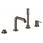 Смеситель для ванны GROHE Essence на 4 отверстия, на край ванны, темный графит глянец 