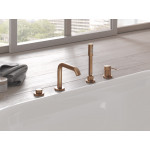 Смеситель для ванны GROHE Essence на 4 отверстия, на край ванны, теплый закат матовый 
