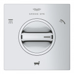 Внешняя часть переключателя потоков GROHE Allure на 3 положения, хром 