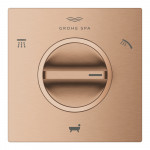 Внешняя часть переключателя потоков GROHE Allure на 3 положения, теплый закат матовый 