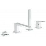 Смеситель для ванны GROHE Eurocube на 4 отверстия, на край ванны, хром 