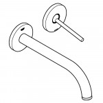 Внешняя часть смесителя для раковины GROHE Atrio Joy настенного монтажа на 2 отверстия, хром 