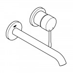 Внешняя часть смесителя для раковины GROHE Essence на 2 отверстия, L-Size, хром 