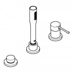 Смеситель для ванны GROHE Essence на 3 отверстия, на край ванны, хром 