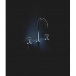 Смеситель для раковины GROHE Atrio двухвентильный на 3 отверстия, хром 