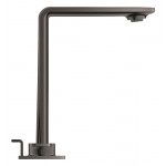 Смеситель для раковины GROHE Allure на 3 отверстия, с донным клапаном, M-Size, темный графит глянец 