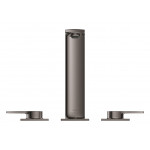 Смеситель для раковины GROHE Allure на 3 отверстия, с донным клапаном, M-Size, темный графит глянец 