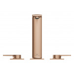 Смеситель для раковины GROHE Allure на 3 отверстия, с донным клапаном, M-Size, теплый закат матовый 