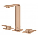 Смеситель для раковины GROHE Allure на 3 отверстия, с донным клапаном, M-Size, теплый закат матовый 