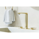 Смеситель для раковины GROHE Allure на 3 отверстия, с донным клапаном, M-Size, холодный рассвет матовый 