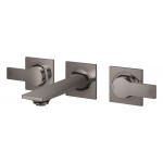 Внешняя часть смесителя для раковины GROHE Allure скрытого монтажа, на 3 отверстия, S-Size, темный графит глянец 