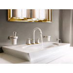 Смеситель для раковины GROHE Grandera на 3 отверстия, с донным клапаном и высоким изливом, хром/золото 