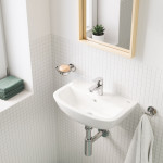 Кран для раковины GROHE BauEdge, без функции смешивания, гладкий корпус, хром 