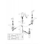 Смеситель для раковины GROHE BauEdge на 3 отверстия, хром (20473001)