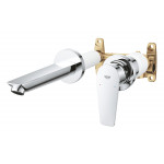 Смеситель для раковины GROHE BauEdge скрытого монтажа на 2 отверстия, в комплекте с монтажной частью, хром 