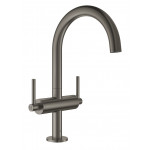 Смеситель для раковины GROHE Atrio двухвентильный, темный графит матовый 