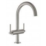 Смеситель для раковины GROHE Atrio двухвентильный, суперcталь 
