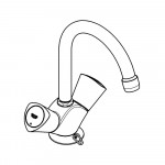 Смеситель для раковины GROHE Costa S на 1 отверстие, с цепочкой, хром (21338001)