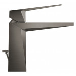 Смеситель для раковины GROHE Allure Brilliant с донным клапаном, темный гарфит матовый 